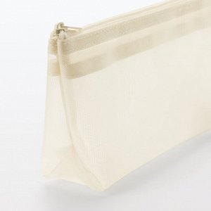 MUJI Nylon Mesh Pen Case with Gusset – пенал из нейлоновой сетки с расширением