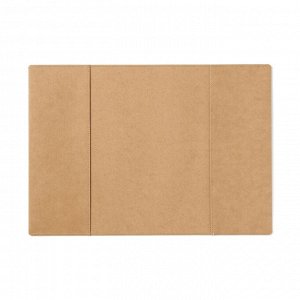 MUJI Jeans Label Notebook Cover  – обложка для блокнота из материала джинсовой бирки, формат A5, коричневая