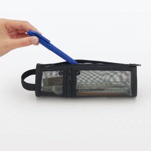 MUJI Nylon Mesh Pen Case Vertical & Horizontal – пенал из нейлоновой сетки, вертикальный и горизонтальный формат