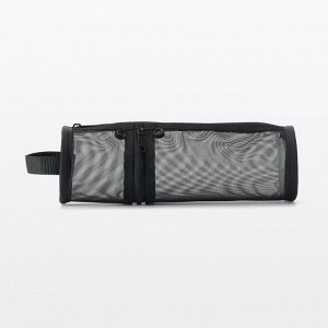 MUJI Nylon Mesh Pen Case Vertical & Horizontal – пенал из нейлоновой сетки, вертикальный и горизонтальный формат