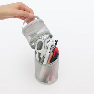 MUJI Nylon Mesh Pen Case Vertical & Horizontal – пенал из нейлоновой сетки, вертикальный и горизонтальный формат