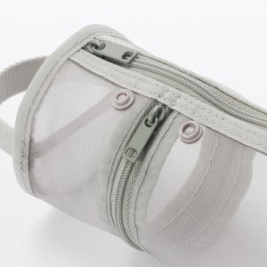 MUJI Nylon Mesh Pen Case Vertical & Horizontal – пенал из нейлоновой сетки, вертикальный и горизонтальный формат