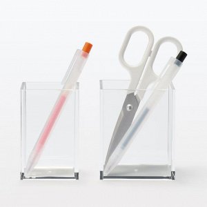 MUJI Acrylic Pen Stand Large – акриловый подставка для ручек, большая
