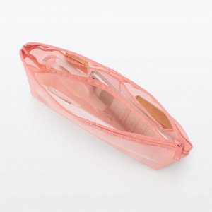 MUJI Nylon Mesh Pen Case with Gusset – пенал из нейлоновой сетки с расширением