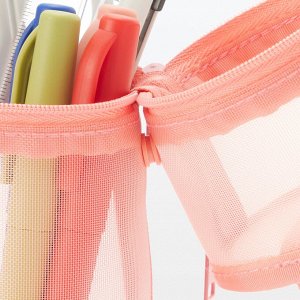 MUJI Nylon Mesh Pen Case Vertical & Horizontal – пенал из нейлоновой сетки, вертикальный и горизонтальный формат