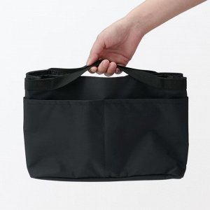 MUJI Nylon Bag-in-Bag – органайзер из нейлона для сумки, чёрный