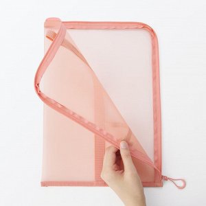 MUJI Nylon Mesh Vertical Document Case with Divider – вертикальный органайзер из нейлоновой сетки с разделителем для документов формата A4
