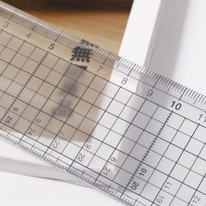 MUJI PET Cutting Ruler with Non-Slip – линейка для резки с нескользящими элементами, 30 см