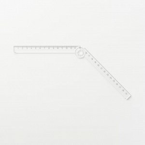 MUJI Polycarbonate Double Ruler – двойная линейка из поликарбоната, 15 и 30 см, прозрачная