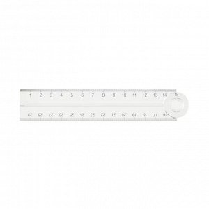 MUJI Polycarbonate Double Ruler – двойная линейка из поликарбоната, 15 и 30 см, прозрачная