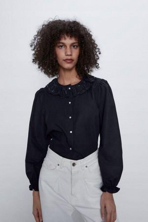 Черная блузка от zara