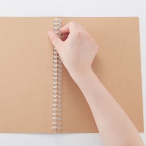 MUJI Refill Notebook – тетрадь-рефилл B5 с крафтовой обложкой, 26 отверстий