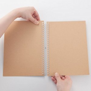 MUJI Refill Notebook – тетрадь-рефилл B5 с крафтовой обложкой, 26 отверстий