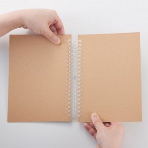 MUJI Refill Notebook Kraft Cover – тетрадь-рефилл A5 с крафтовой обложкой, 20 отверстий