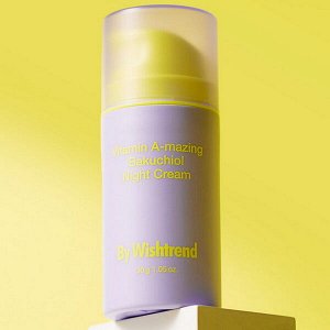 Ночной крем для лица By Wishtrend Vitamin A-mazing Bakuchiol Night Cream, 30г