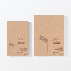MUJI Hook Hole Memo Pad Tear-Off Type – блокнот с отверстием для крючка, отрывной