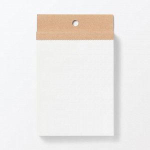 MUJI Hook Hole Memo Pad Tear-Off Type – блокнот с отверстием для крючка, отрывной