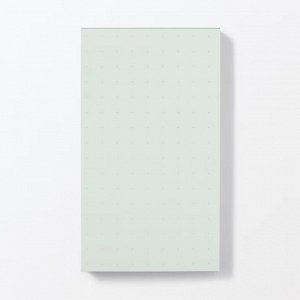 MUJI Color Memo Pad Dot Grid – цветной блокнот с точечной разметкой, зелёный