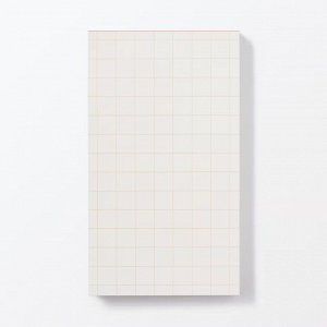 MUJI Color Memo Pad Grid – блокнот в клетку с цветной полосой, оранжевый