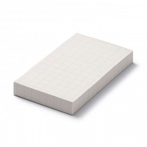 MUJI Color Memo Pad Grid – блокнот в клетку с цветной полосой, оранжевый