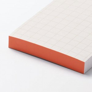 MUJI Color Memo Pad Grid – блокнот в клетку с цветной полосой