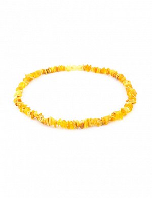 Бусы из натурального нешлифованного янтаря «Мелкие золотисто-медовые», 500307414