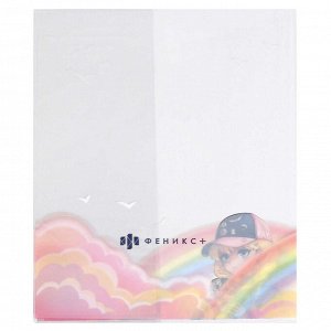 Обложки для тетрадей с рисунком арт.69101/ 200 АНИМЕ С КОТИКАМИ (3 шт. в наборе, 350х216 мм, цвет: розовый, ПВХ плотностью 120 мкм, индивидуальная упаковка: ПЭТ-пакет)