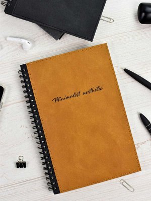 Записная книжка ESCALADA, формат А5, 96 л., интегральный переплёт, искусственная кожа "Нубук", тиснение фольгой