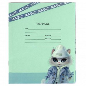 Обложки для тетрадей с рисунком арт.69102/ 200 ГОРОДСКИЕ КОШЕЧКИ (3 шт. в наборе, 350х216 мм, цвет: розовый, голубой, ПВХ плотностью 120 мкм, индивидуальная упаковка: ПЭТ-пакет)