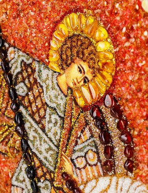 Икона из натурального янтаря «Святой Великомученик Георгий Победоносец», 906909142