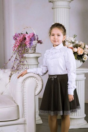 Школьная блузка ДЕВ Katrin Miller 19354 2П белый