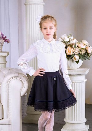 Школьная блузка ДЕВ Katrin Miller 19302 белый