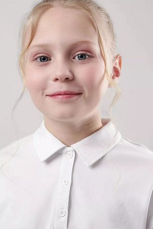 Джемпер-поло школьный ДЕВ CLEVER 756475гг белый