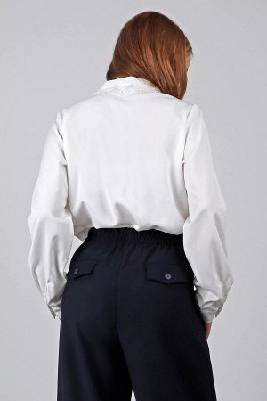 Школьная блузка ДЕВ Malini 283TL BL молочный