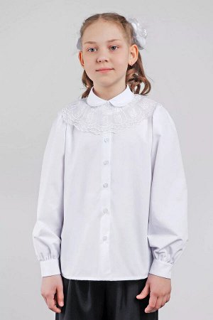 Школьная блузка ДЕВ Malini 339TL BL белый