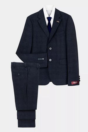 Костюм классика школьный МАЛ DIMARK 24342.33JSP синий клетка
