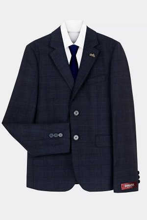 Костюм классика школьный МАЛ DIMARK 24342.33JSP синий клетка