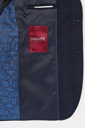 Костюм классика школьный МАЛ DIMARK 24342.33JSP синий клетка