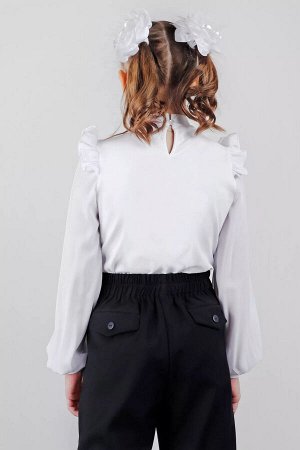 Джемпер школьный ДЕВ Malini 220ТК BL белый
