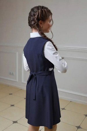 Школьный сарафан ДЕВ Germiona 5247-12 синий