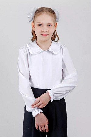 Джемпер школьный ДЕВ Malini 374ТК BL белый