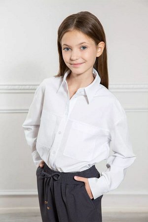 Школьная блузка ДЕВ Germiona 7142-03 белый