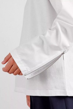 Джемпер школьный ДЕВ Malini 384TK BL белый