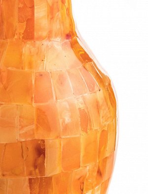 amberholl Декоративная ваза из натурального балтийского янтаря медового цвета