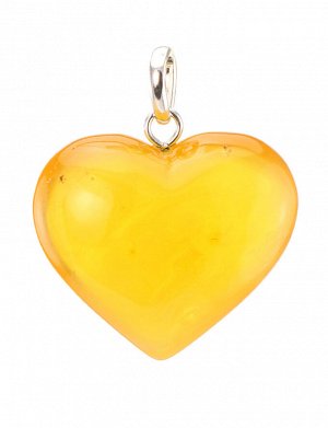 Подвеска «Сердце» из натурального полупрозрачного балтийского янтаря, 6054104156
