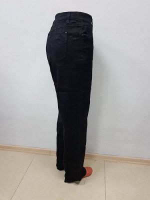 MS8265--Прямые черные джинсы р.11