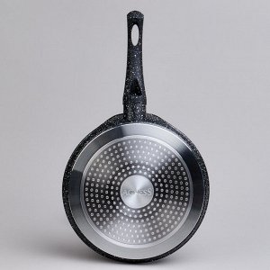 Блинная сковорода "BLACK MARBLE" с антипригарным покрытием, 22х2 см, индукционное дно, 1 шт.