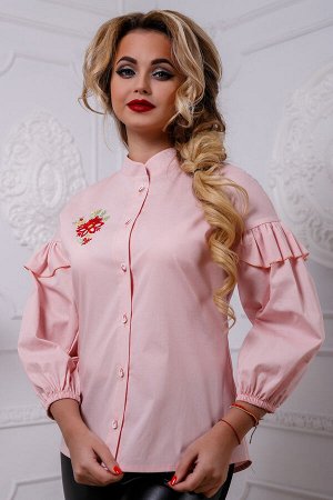 Блуза 2580 БЛУЗА 2580
- блуза прямого силуэта, со спущенным плечом;
- блуза с центральной планкой по полочке, которая застегивается на пуговицы;
- воротник стойка;
- рукав 3/4, расширенный к низу, соб