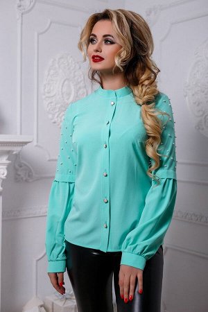 Блуза 2578 БЛУЗА 2578
- блуза прилегающего силуэта;
- блуза с центральной планкой, которая застегивается на пуговицы;
- воротник стойка;
- полочка с двумя выточками на линии груди;
- длинный втачной р