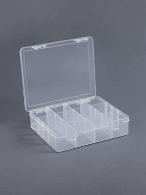 Органайзер для хранения мелочей, с подвесом, 12 ячеек, 14x12x3.3 см, прозрачный